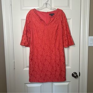 Jessica Howard Coral Lace Dress Sz 10P